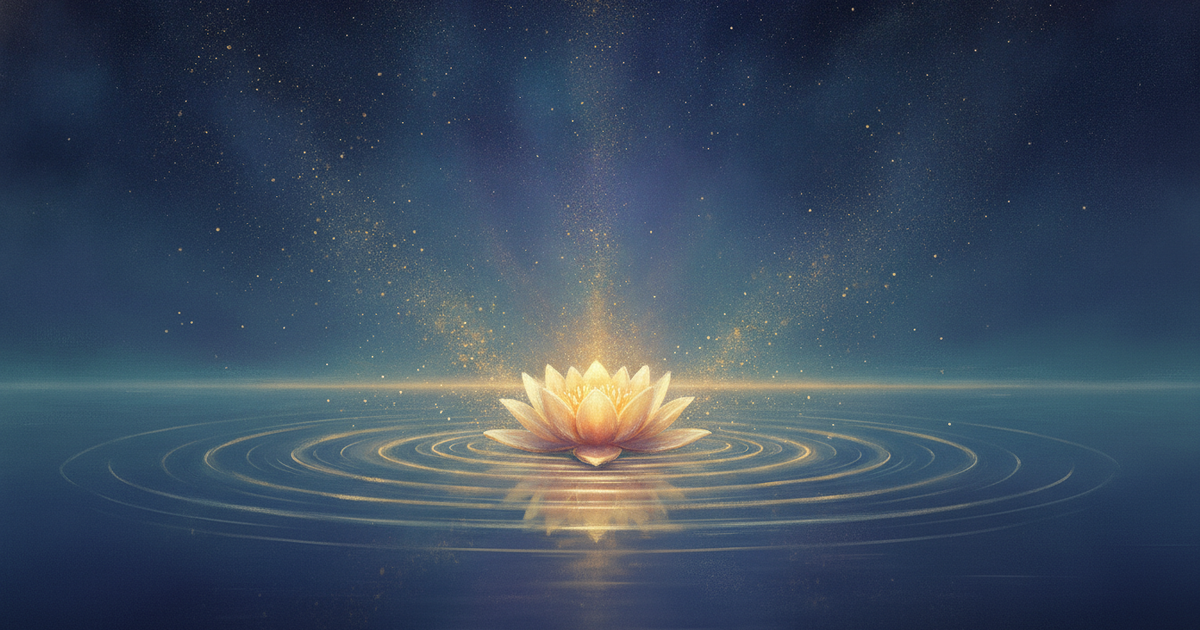 Meditação para ansiedade: cena cósmica de calma e serenidade
